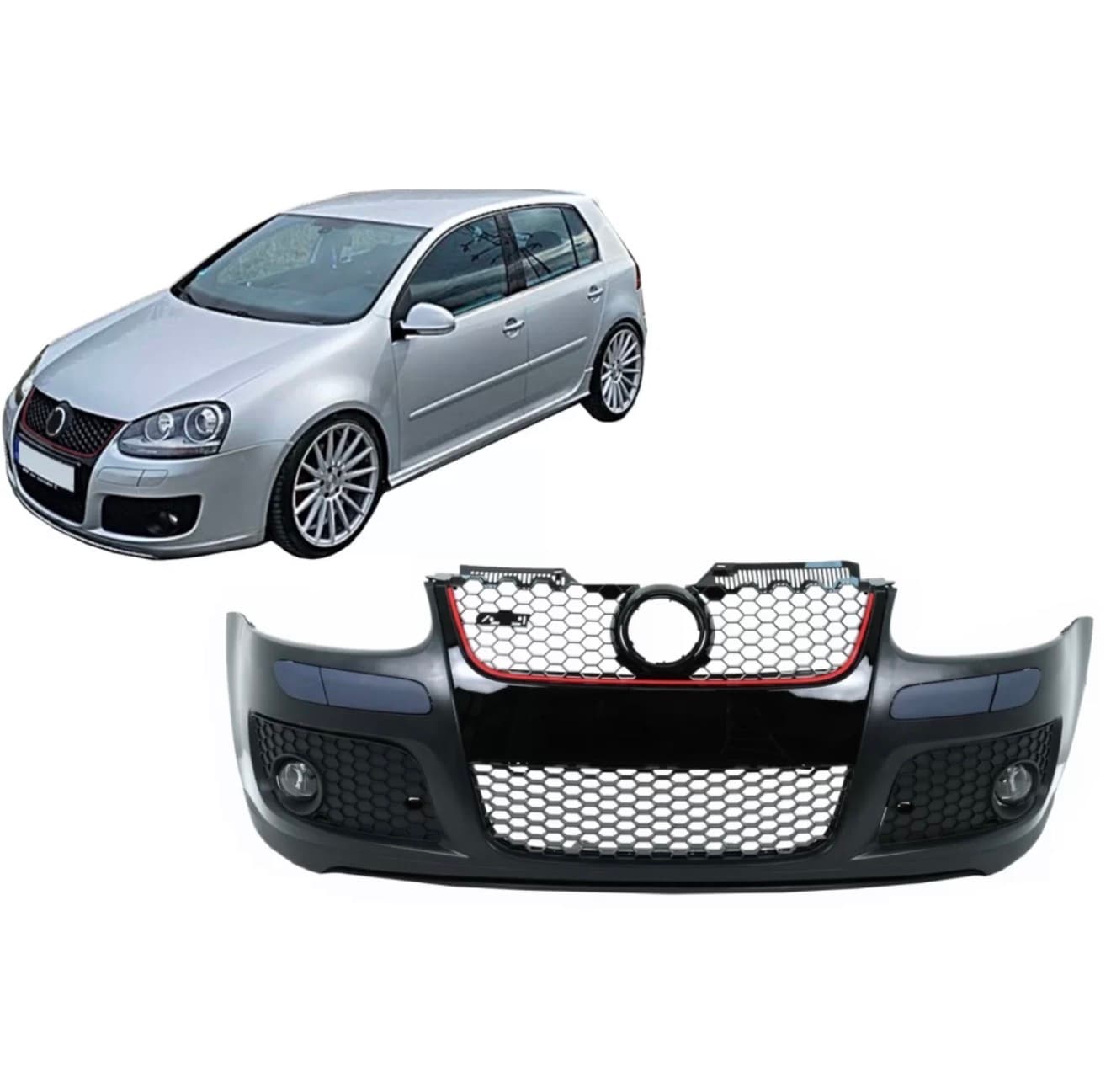 Bara fata compatibil cu VW Golf V 5 (2003-2007) Jetta MK5 (2005-2007) GTI Look